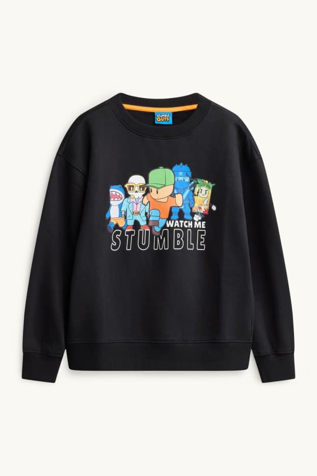 Nen - Stumble Guys - dessuadora - negre