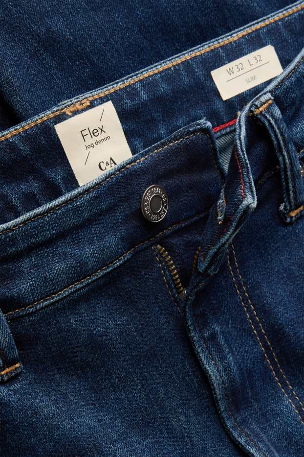 Herren - Slim Jeans - Flex Jog Denim - dunkeljeansblau
