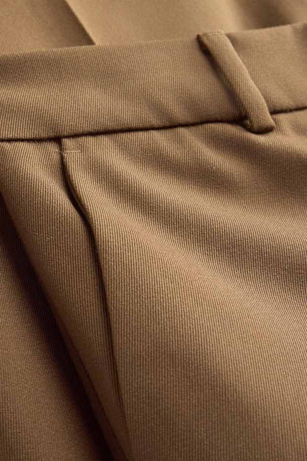 Donna - Pantaloni business - vita media - straight fit - marrone