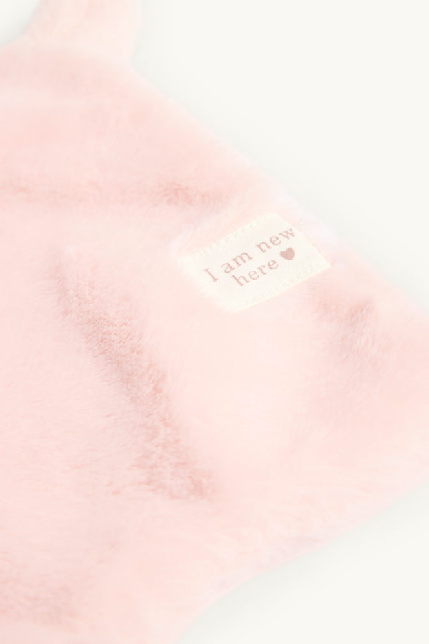 Unisex - Coniglietto - fazzoletto morbidone per neonati - rosa pallido