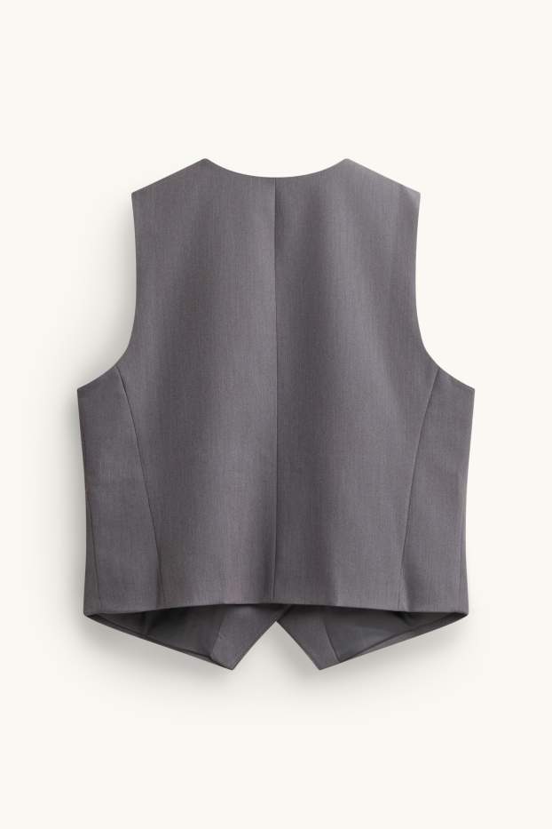 Dames - Business-gilet - regular fit - grijs