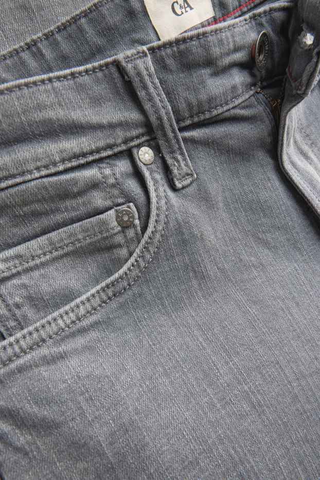 Pánské - Straight jeans - LYCRA® - džíny - světle šedé