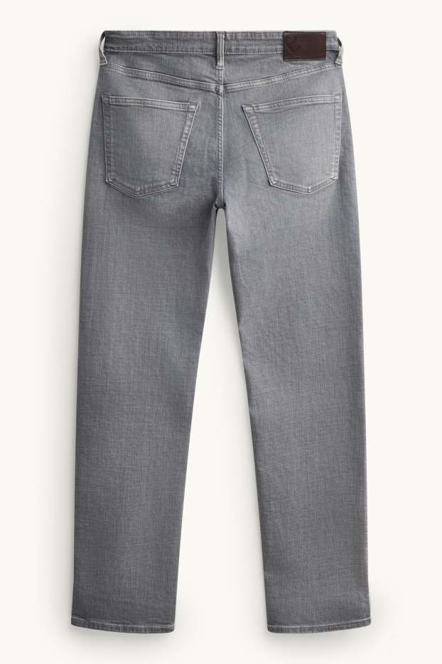 Pánské - Straight jeans - LYCRA® - džíny - světle šedé
