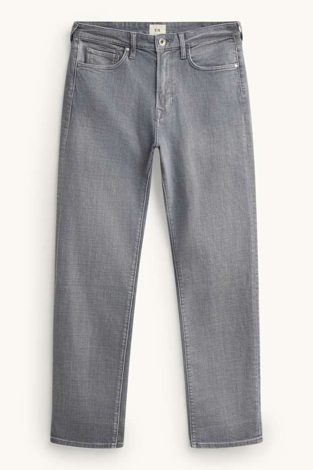 Pánské - Straight jeans - LYCRA® - džíny - světle šedé