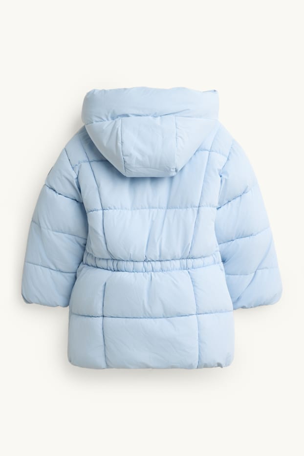 Enfants filles - Doudoune avec capuche - finition déperlante - bleu clair