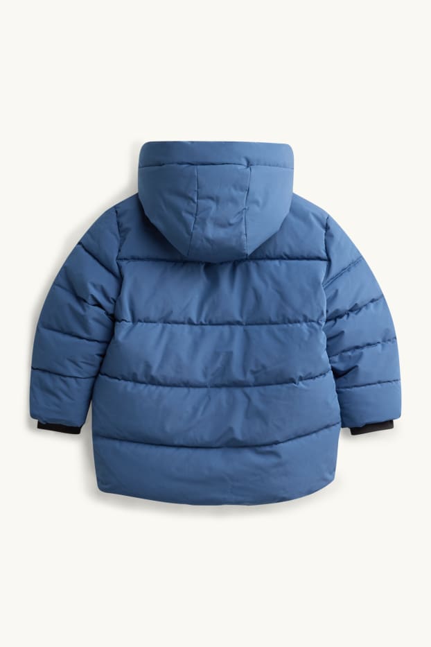 Nen - Jaqueta embuatada amb caputxa - amb folre - repel·lent a l’aigua - blau
