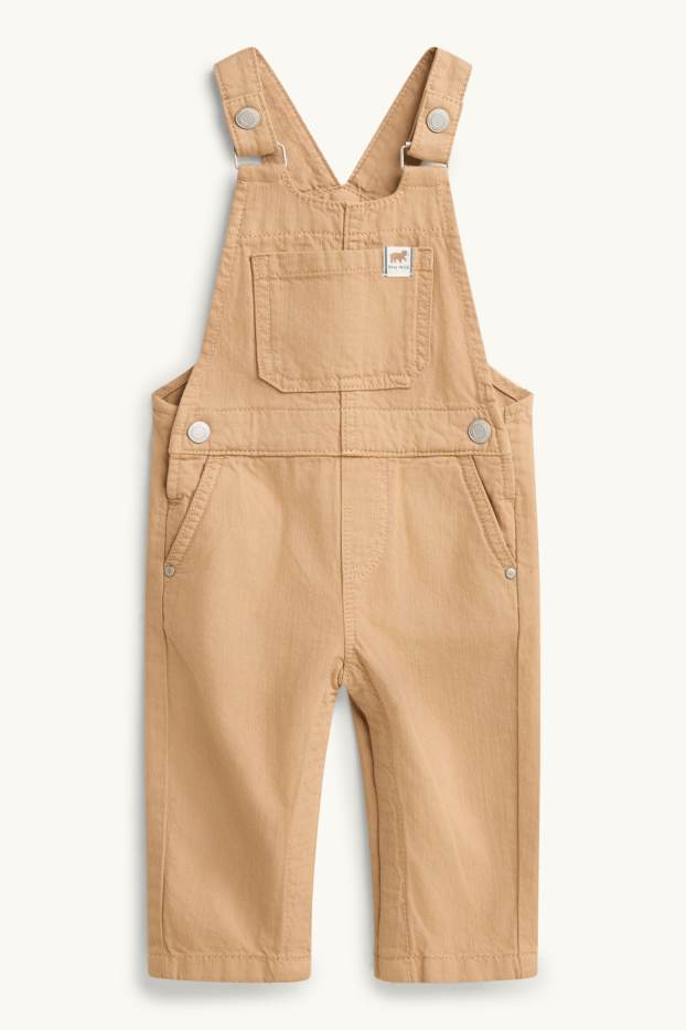 Miminka - chlapci - Medvídek - outfit pro miminka - 2dílný - béžová