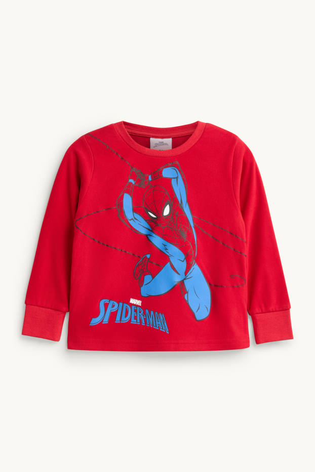 Nen - Spiderman - pijama polar i antifaç per dormir - 3 peces - vermell
