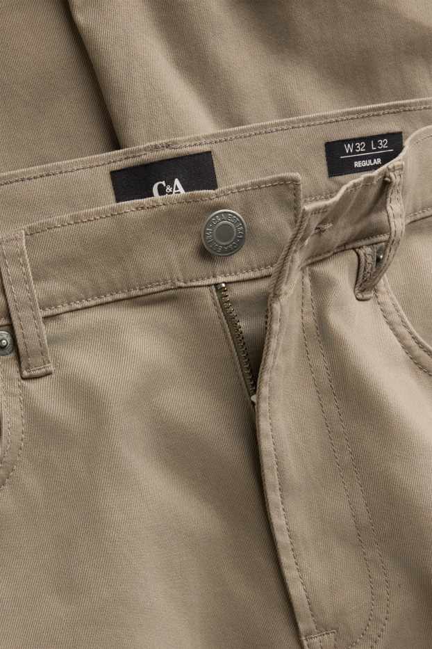 Men - Trousers - straight fit - beige