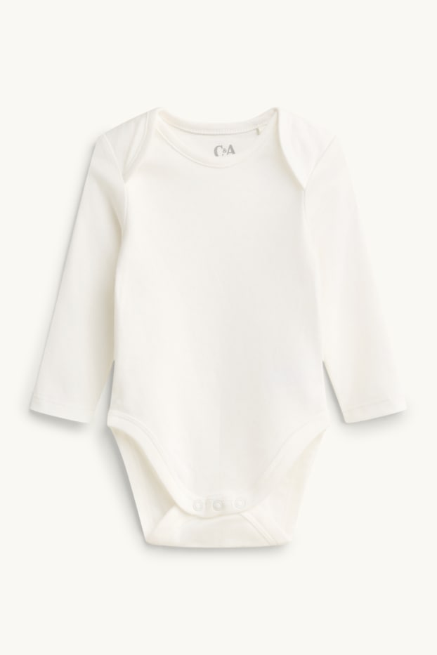 Unisex - Lištička - souprava dětského overalu - 2dílná - hnědá / krémově bílá
