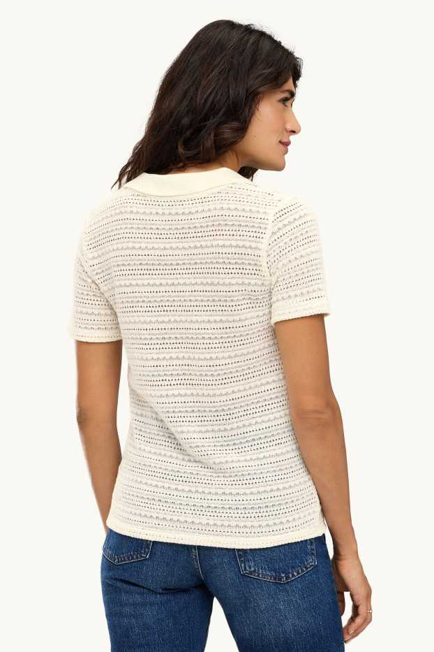 Dames - Poloshirt - regular fit - wit