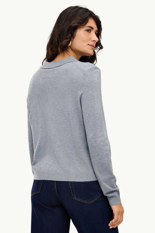 Women - Cardigan - gray
