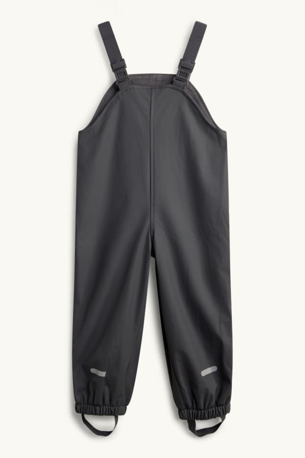 Children Boys - Waterproof trousers - lined - waterproof - anthracite