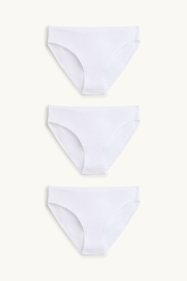 Femmes - Lot de 3 - culottes - blanc