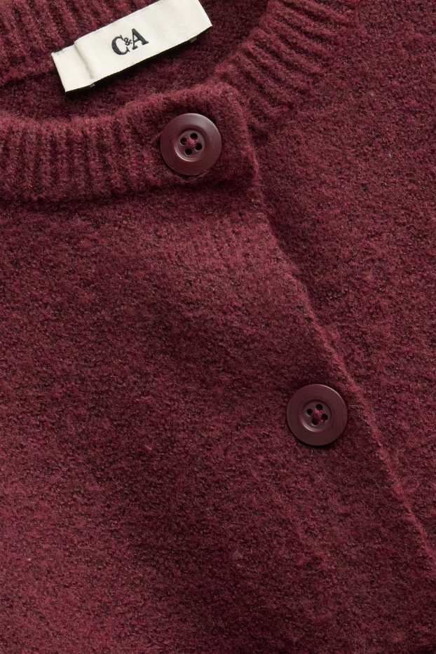 Kinder Mädchen - Strickjacke - bordeaux