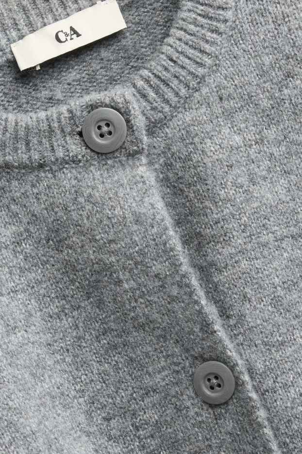Enfants filles - Gilet en maille - gris