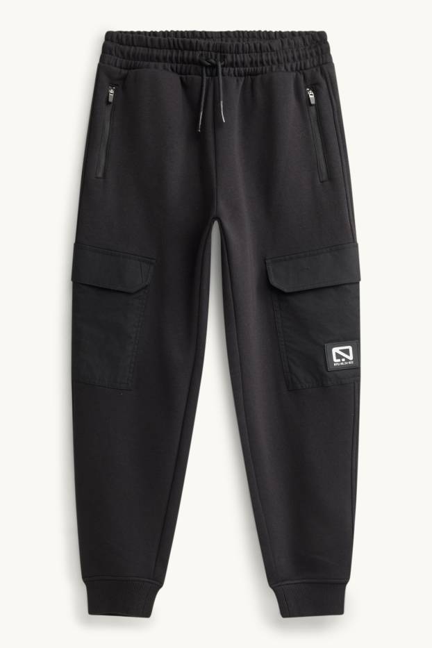 Kinderen: jongens - Joggingbroek - zwart