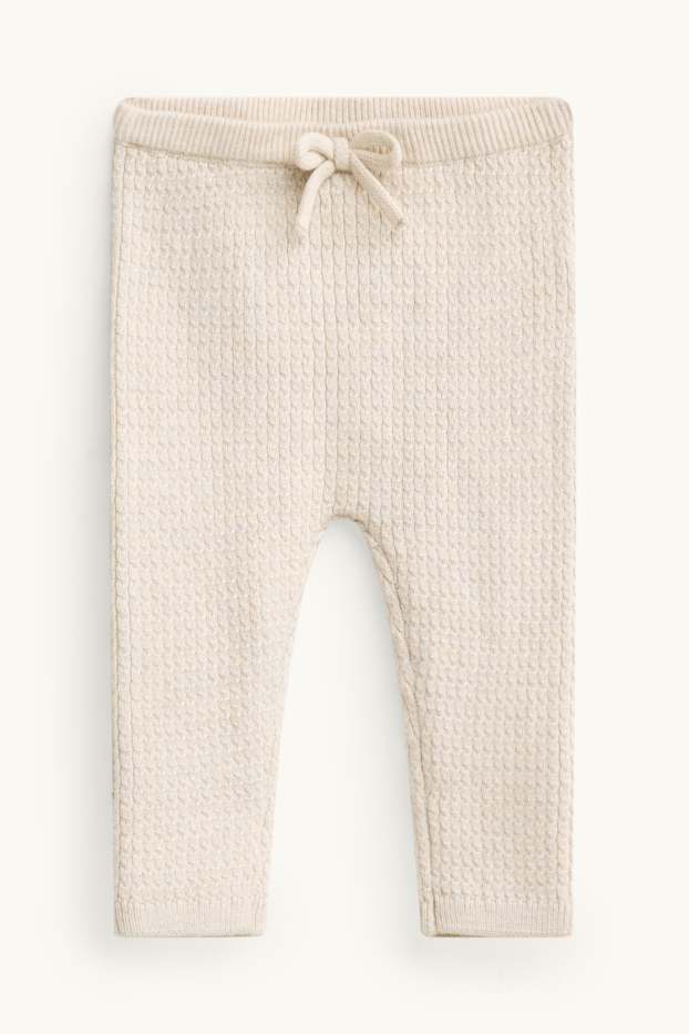 Neonate - Coniglietto - completo per neonati - 2 pezzi - beige