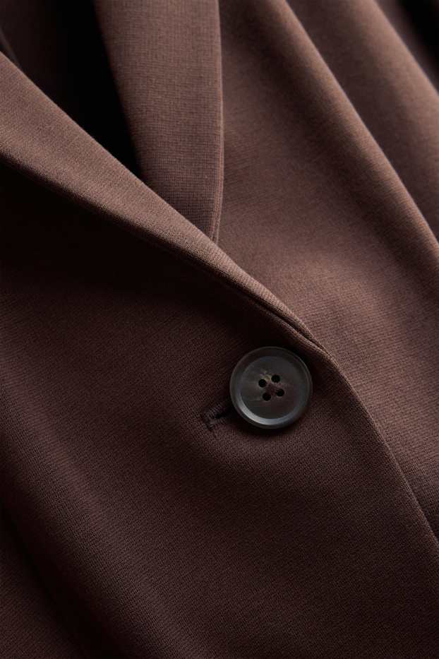 Dames - Business-blazer - getailleerd - bruin