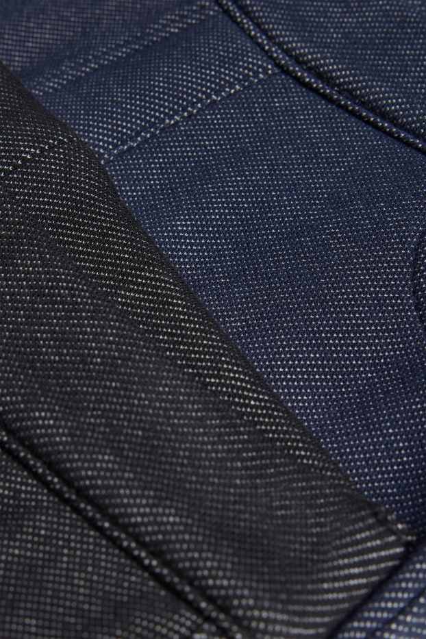 Bambine - Confezione da 2 - leggings - motivo tramato - blu scuro