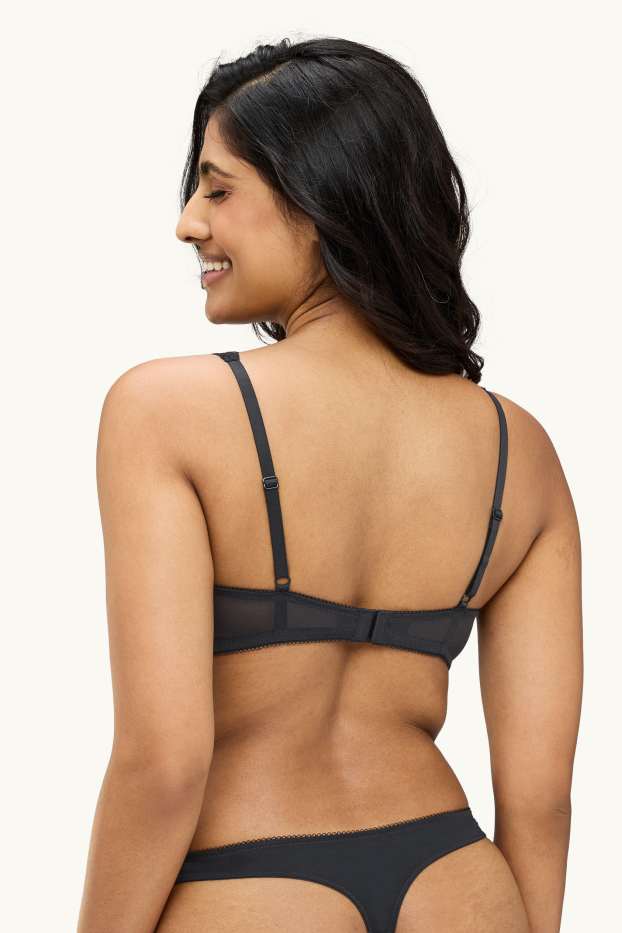 Damen - String - schwarz