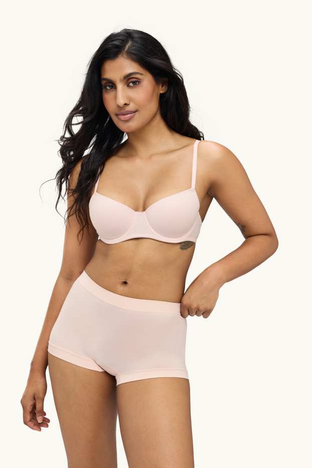 Dames - Set van 3 - hipster - seamless - roze