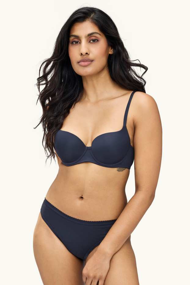 Women - Multipack of 2 - underwire bra - FULL COVERAGE - padded - dark blue