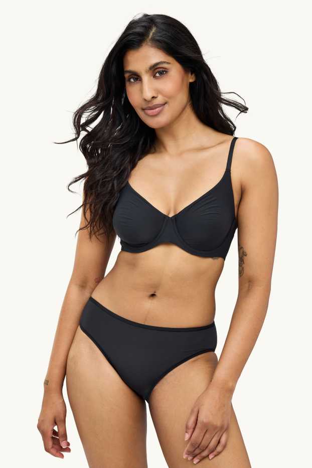 Femmes - Soutien-gorge avec armatures - FULL COVERAGE - LYCRA® - noir