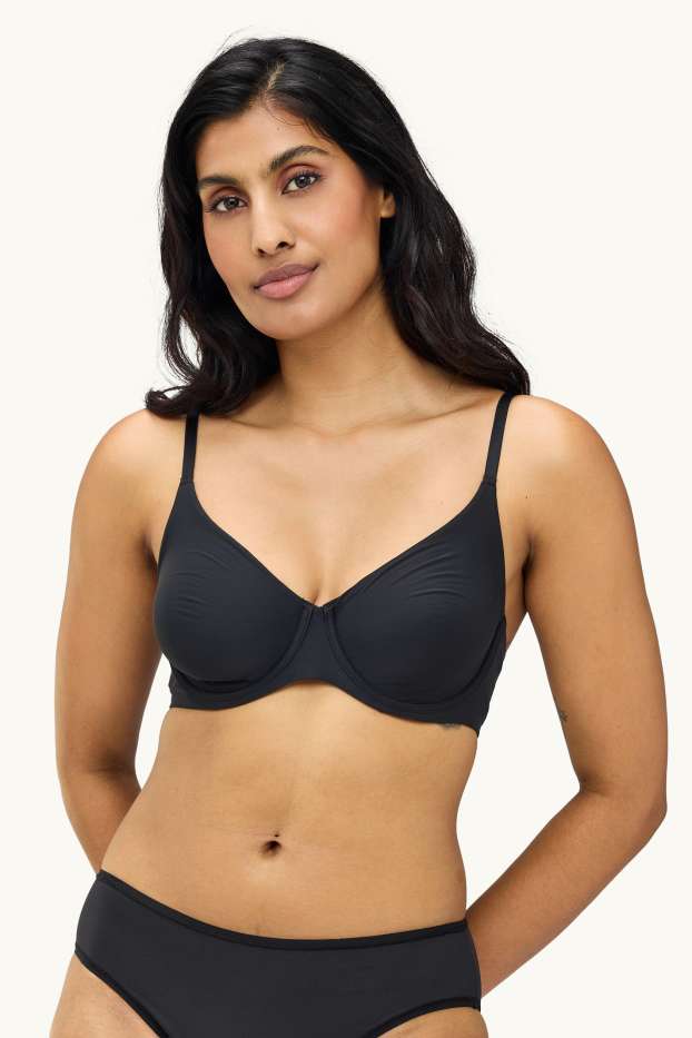 Femmes - Soutien-gorge avec armatures - FULL COVERAGE - LYCRA® - noir