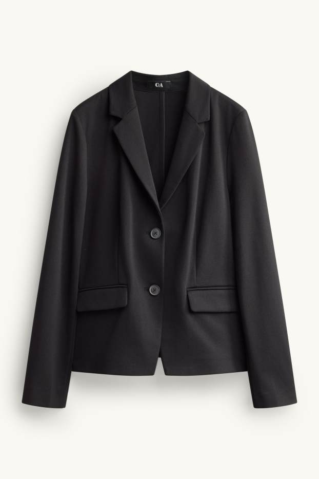 Dames - Business-blazer - getailleerd - zwart