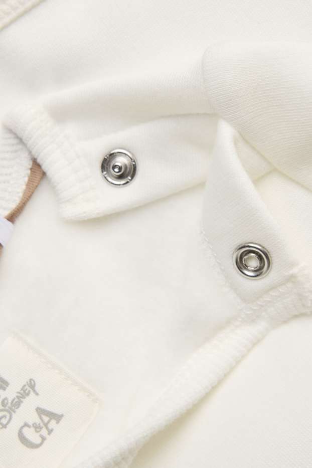 Unisex - Cip & Ciop - felpa per neonati - con fodera in pelo - bianco
