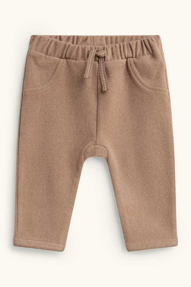 Unisex - Newborn-thermobroek - taupe