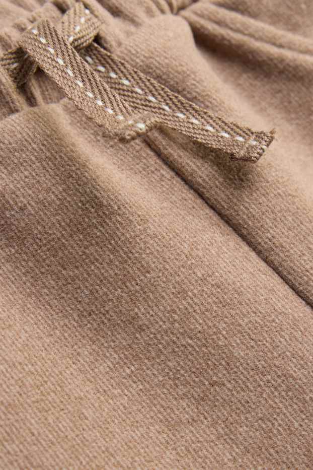Unisex - Newborn-thermobroek - taupe