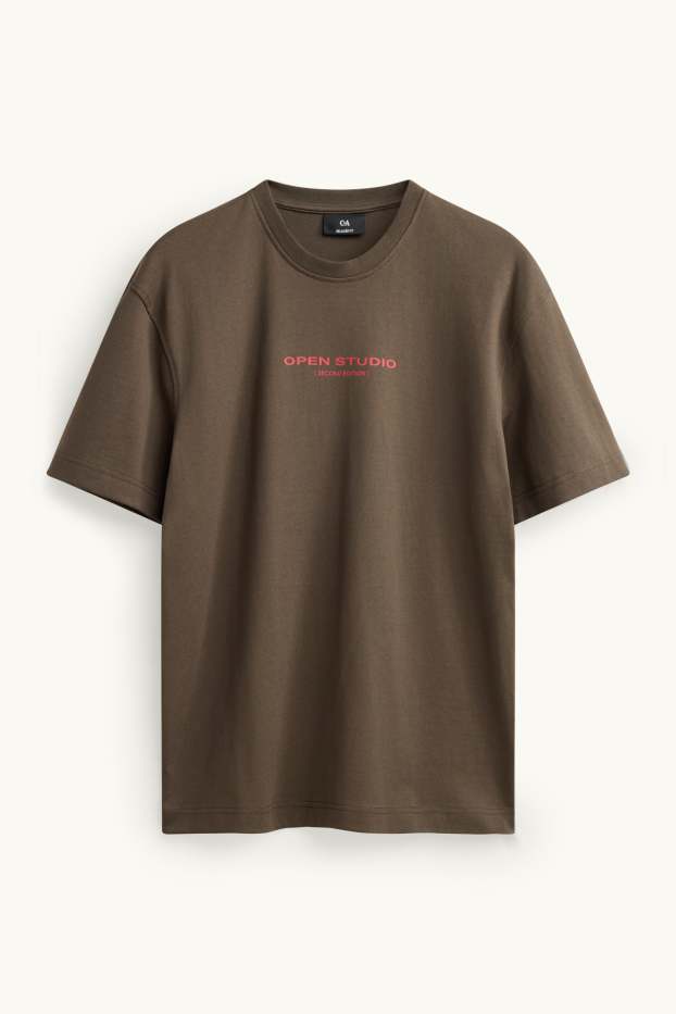 Herren - T-Shirt - Relaxed Fit - khaki