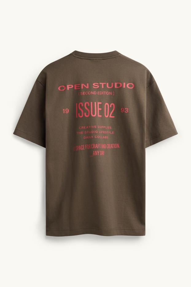 Herren - T-Shirt - Relaxed Fit - khaki