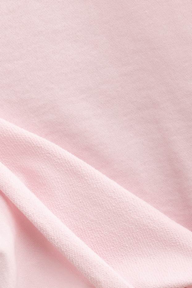 Damen - Crop T-Shirt - Relaxed Fit - rosa