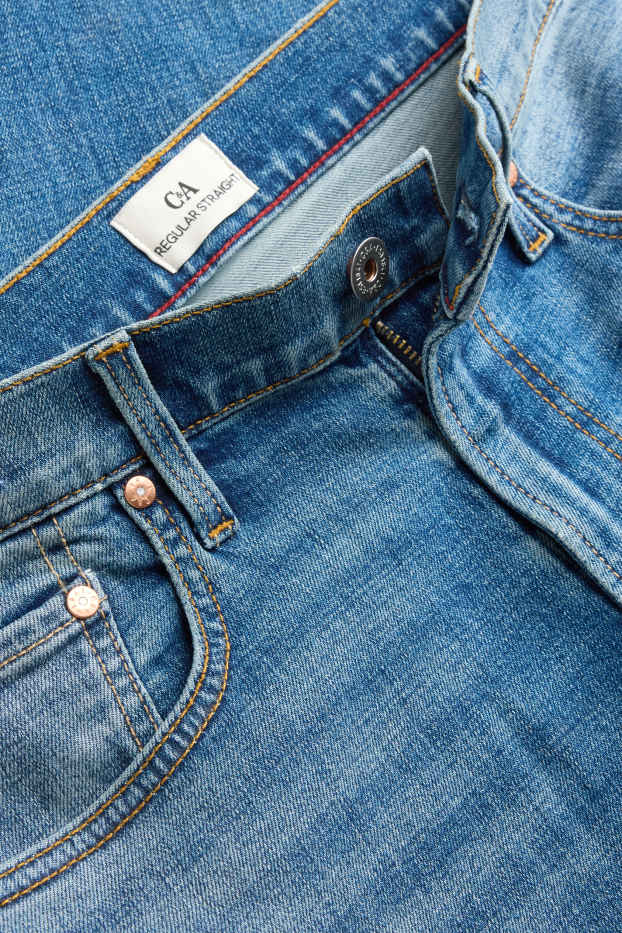 Men - Straight jeans - blue denim