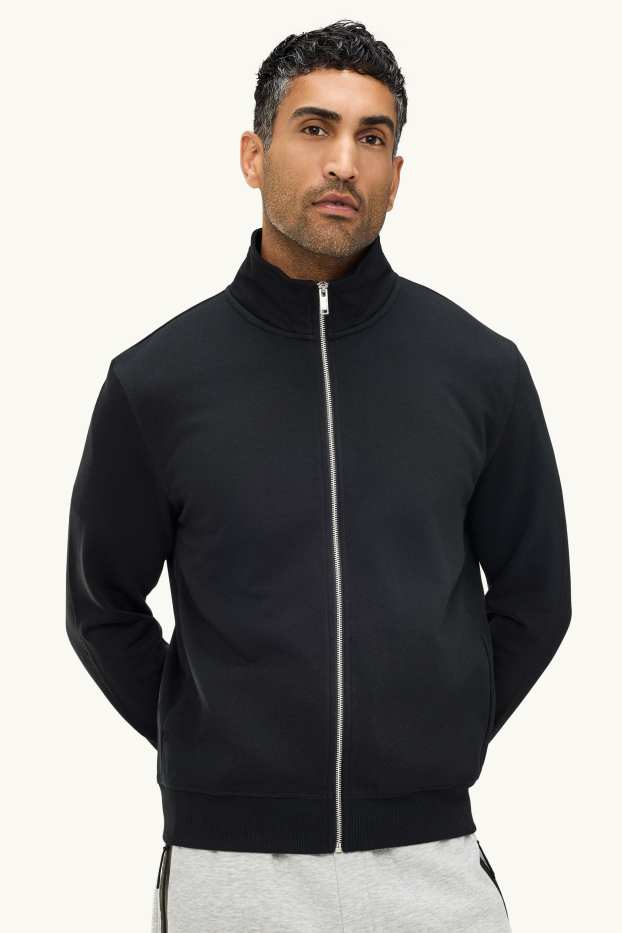 Bărbați - Cardigan tricotat - negru