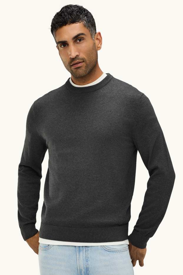 Uomo - Maglione - grigio scuro