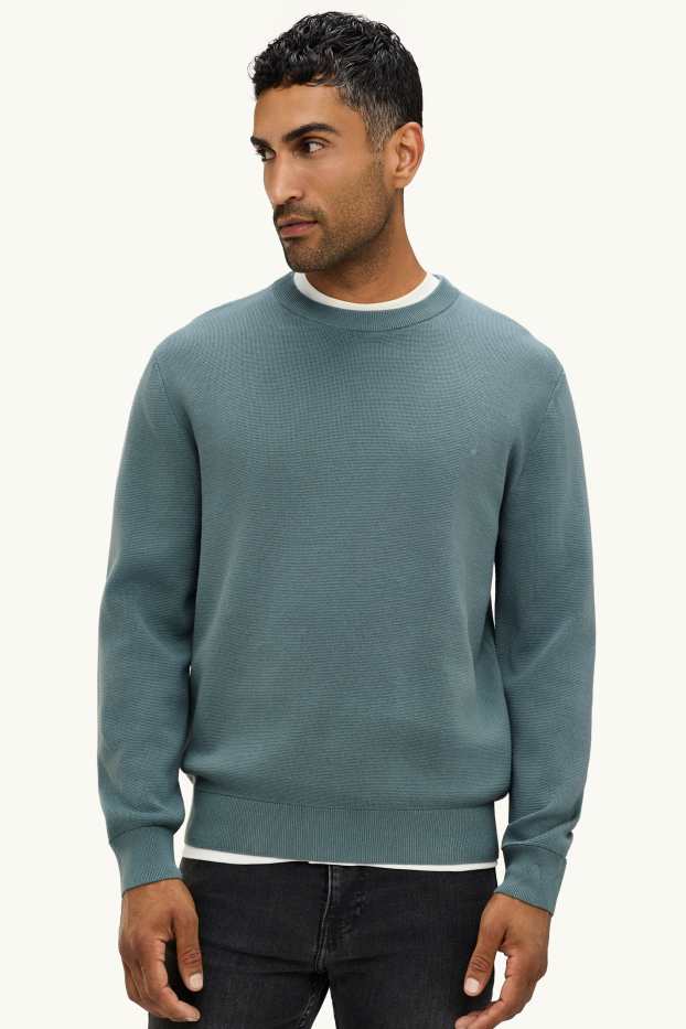 Men - Jumper - petrol
