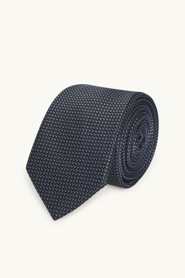 Hommes - Cravate - gris foncé