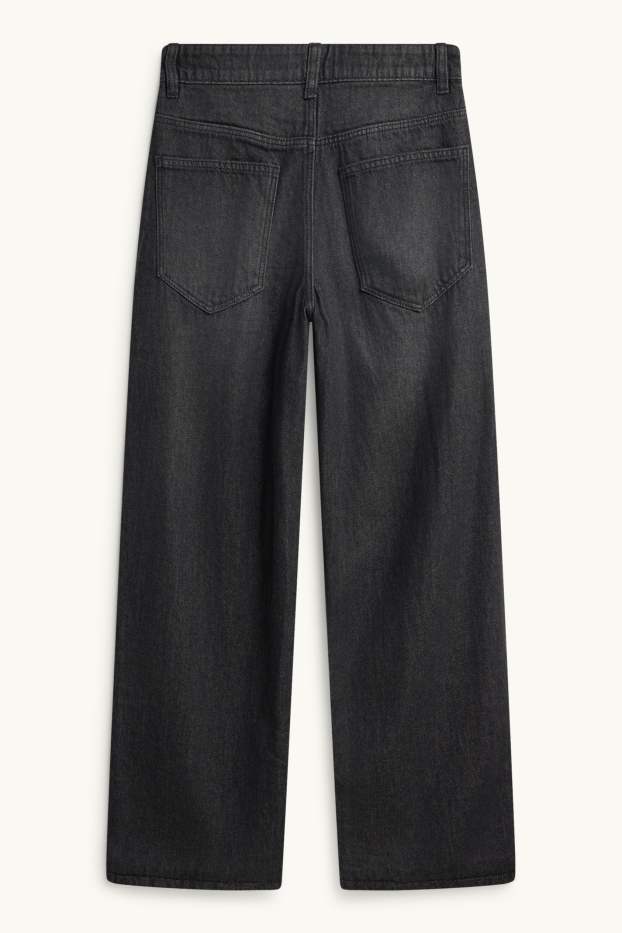 Nen - Baggy Jeans - texans tèrmics - texà gris fosc