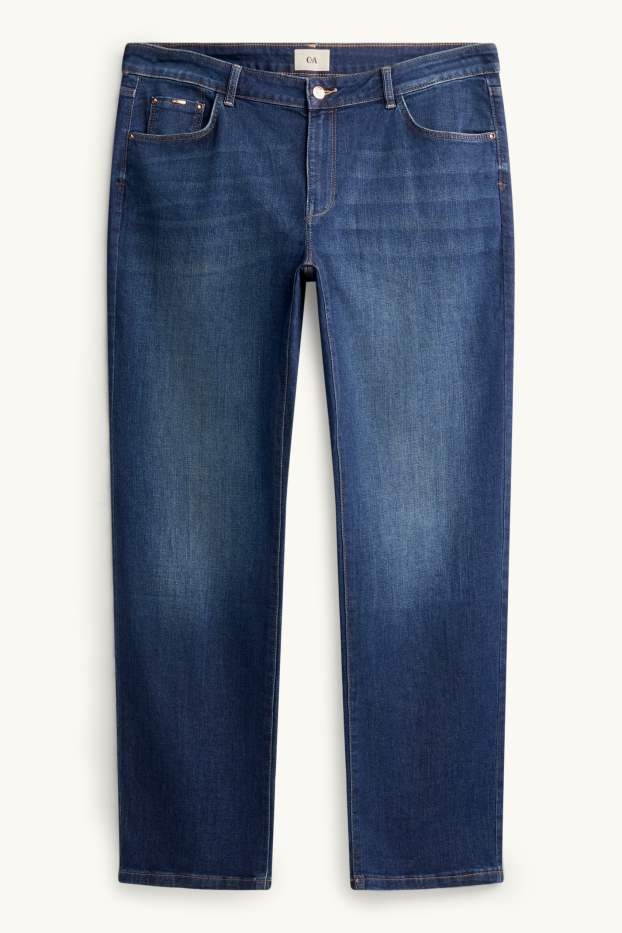 Damen - Straight Jeans - Mid Waist - LYCRA® - dunkelblau