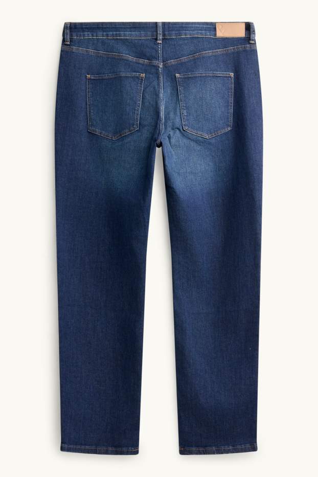 Damen - Straight Jeans - Mid Waist - LYCRA® - dunkelblau