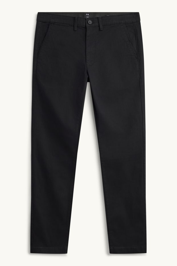 Herren - Chino - Slim Fit - Flex - schwarz