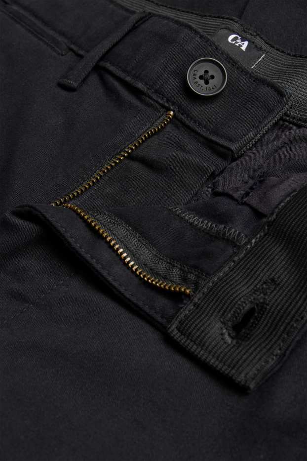 Herren - Chino - Slim Fit - Flex - schwarz