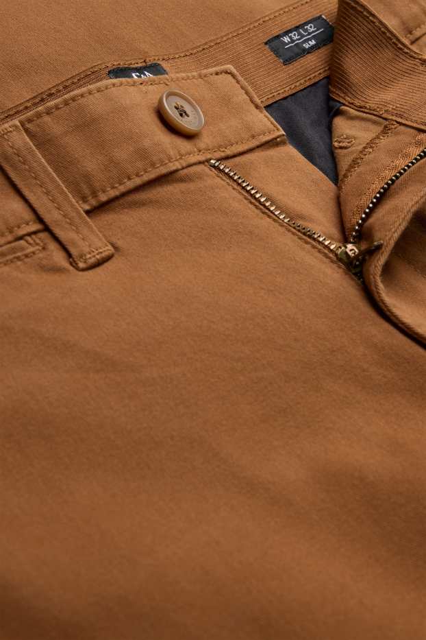 Herren - Chino - Slim Fit - Flex - hellbraun
