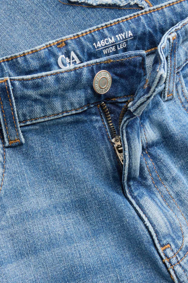 Bambine - Stella - jeans a gamba larga - jeans blu