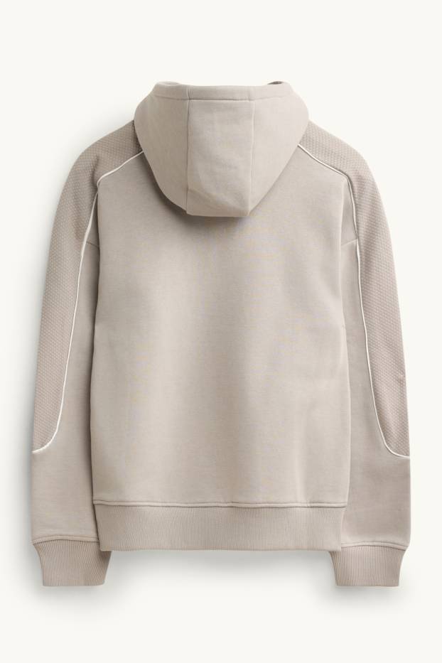 Enfants garçons - Sweat à capuche - taupe