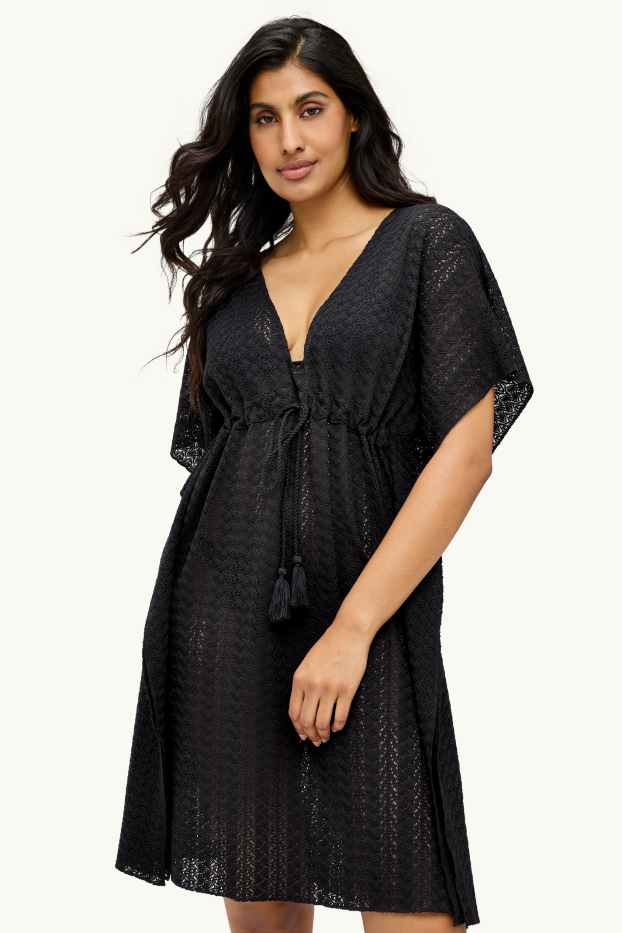 Damen - Kimono - schwarz